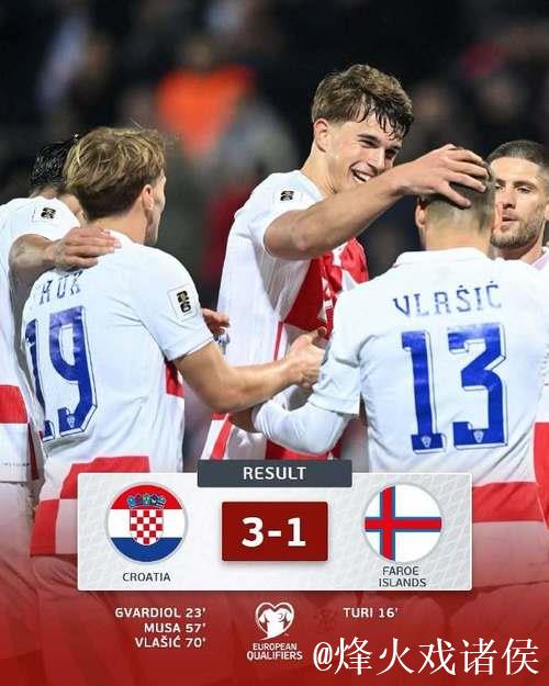 世预赛:克罗地亚3-1法罗群岛 提前一轮直通世界杯 世预赛:克罗地亚3-1法罗群岛 提前一轮直通世界杯